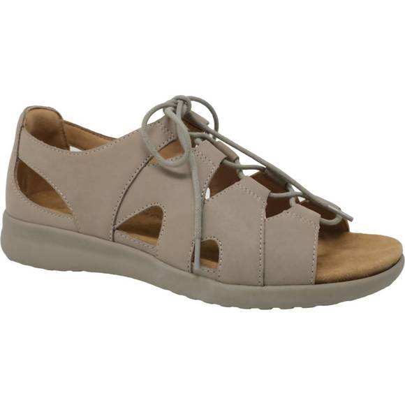 NEW ZIERA women's barnett sandals in misty/misty leather - Picture 1 of 2